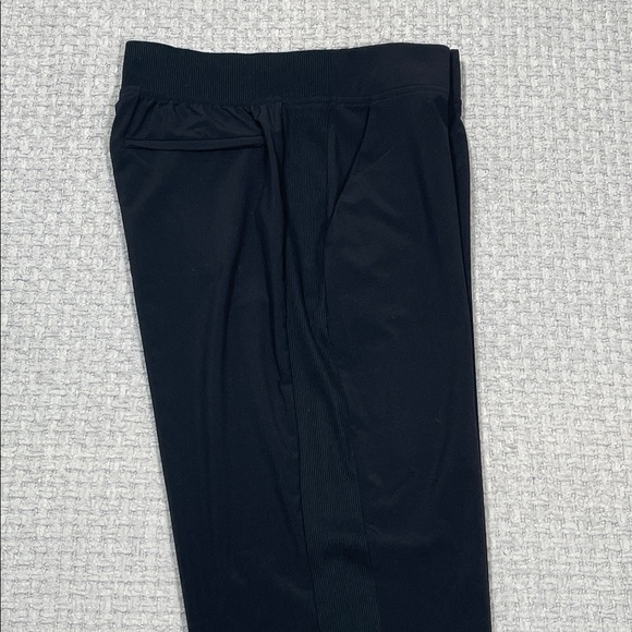 Athleta Womens Brooklyn Ankle Pants Ribbed Side Black Size 6 - Picture 6 of 15